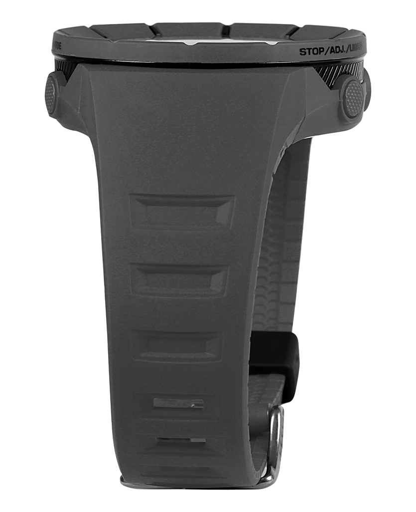gray coliseum digital watch with black accents