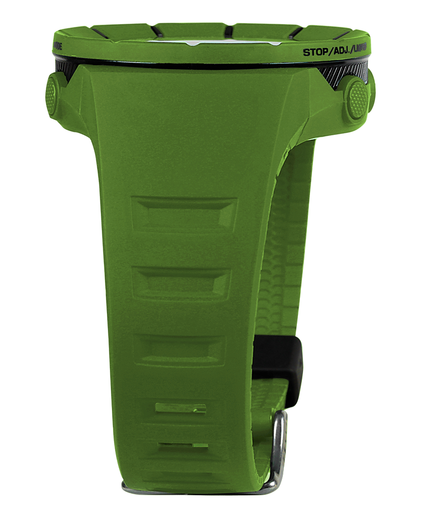 OD green coliseum digital watch with black accents