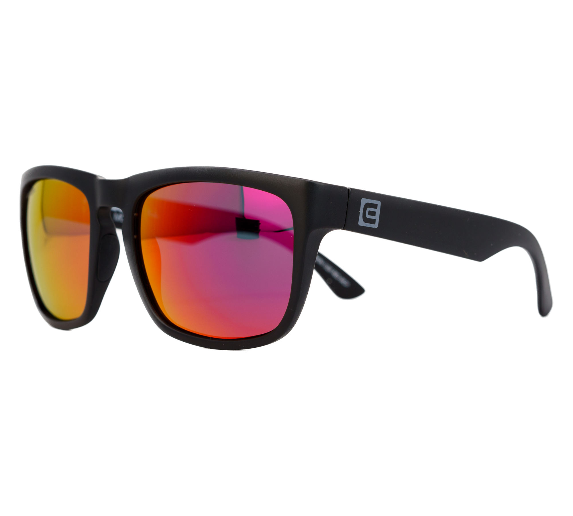 Monaco Black Frame Red Lens Side Tilt Angle