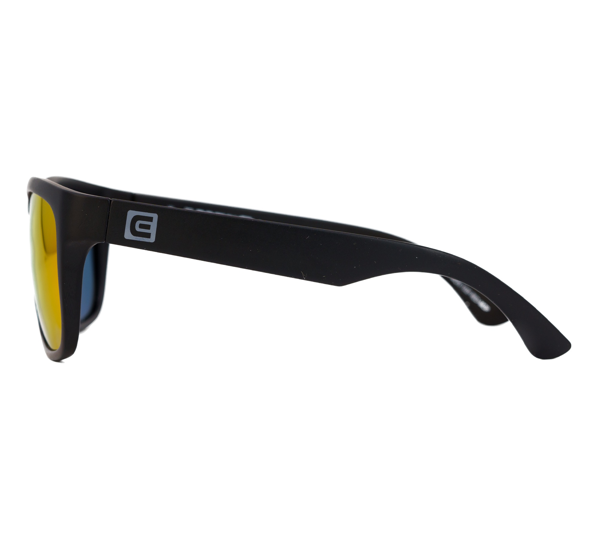 Monaco Black Frame Red Lens Side Angle