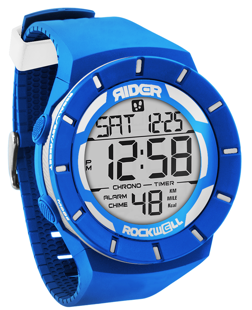 blue and white coliseum with rockwell fit technology