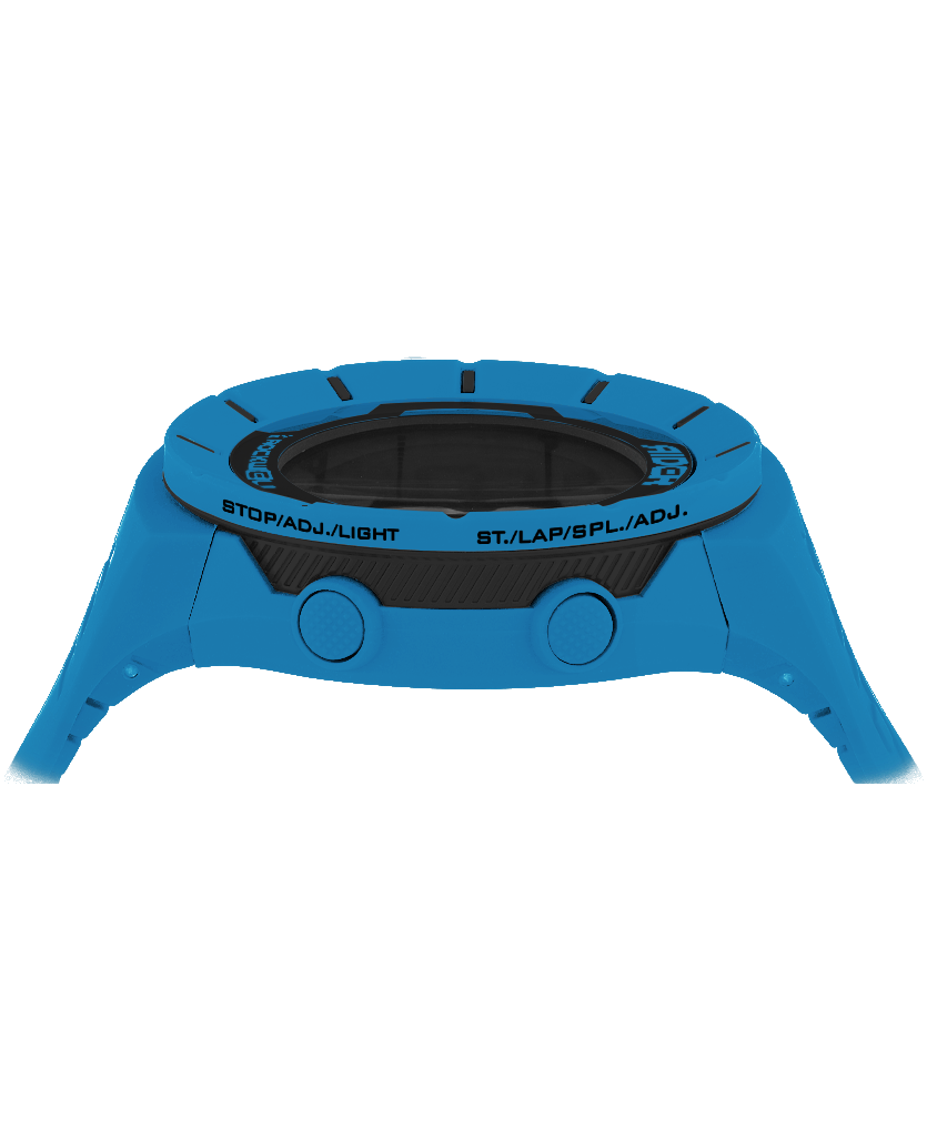 shark blue coliseum digital watch with black accents