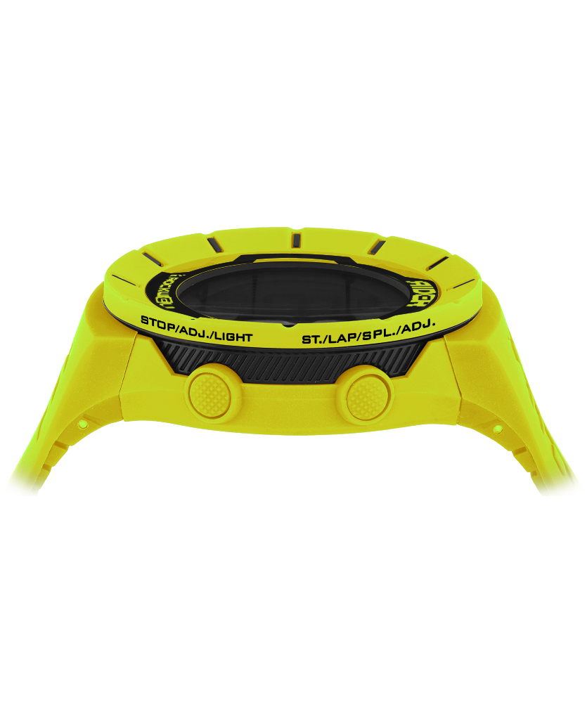 yellow black coliseum digital watch