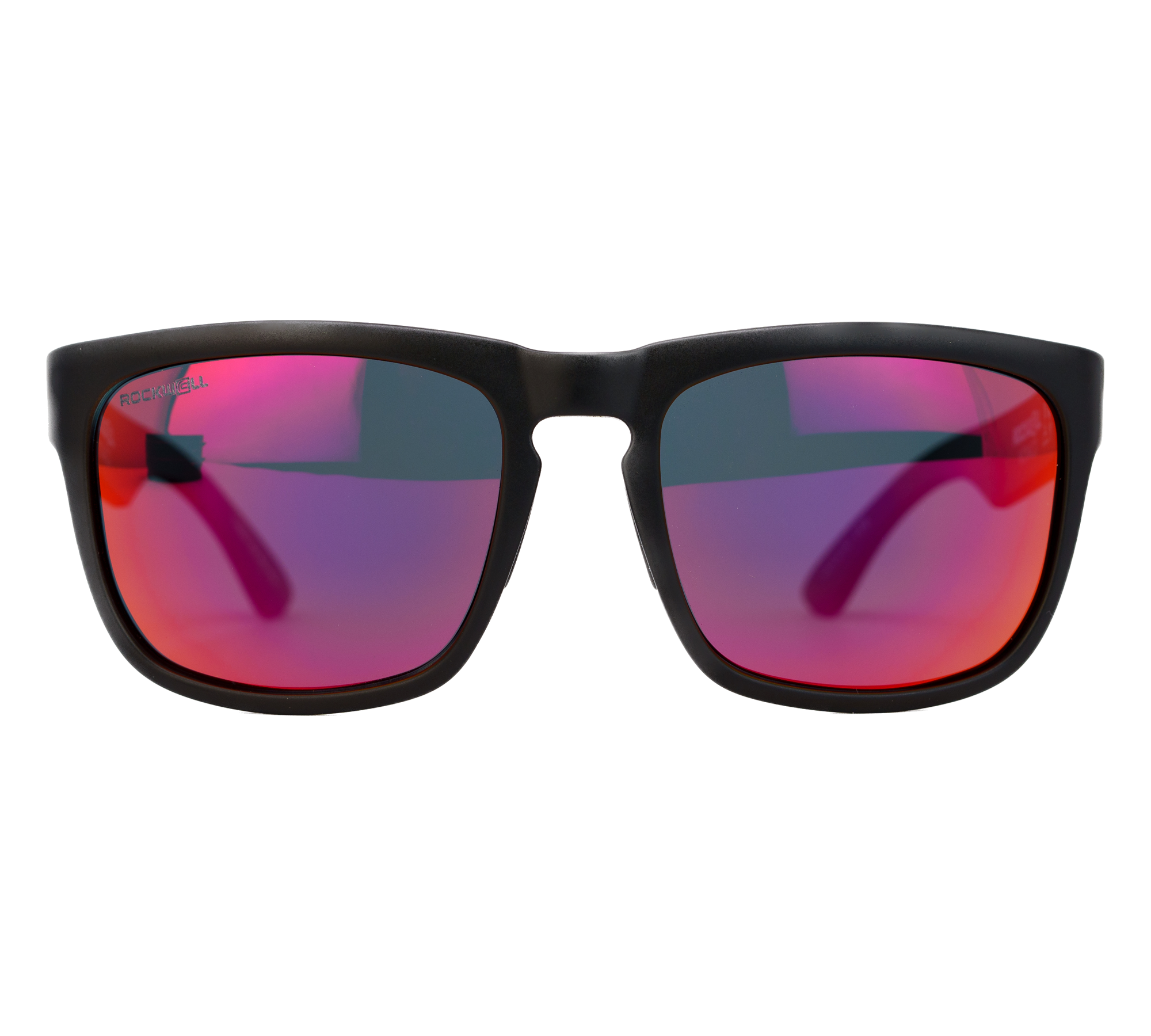 Monaco Black Frame Red Lens Front View